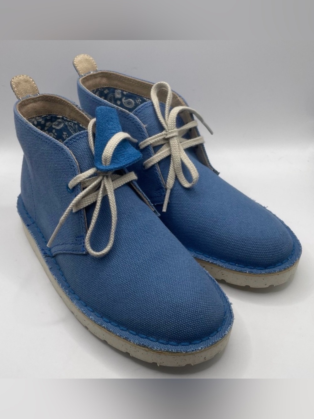 Original Clarks Women's Desert Aerial Electric Blue Booties Ankle Boots  7.5 NEW